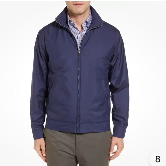 Peter Millar Other - Peter Millar Hartford Jacket Mens Large Blue Full Zip Windbreaker Coat Layering